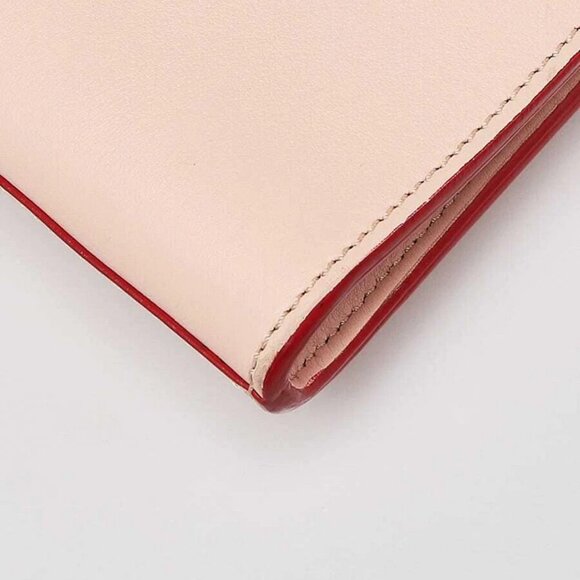 Fendi Light Pink/Brown Pebbled Leather Peekaboo Pochette Crossbody Bag - Picture 7 of 12